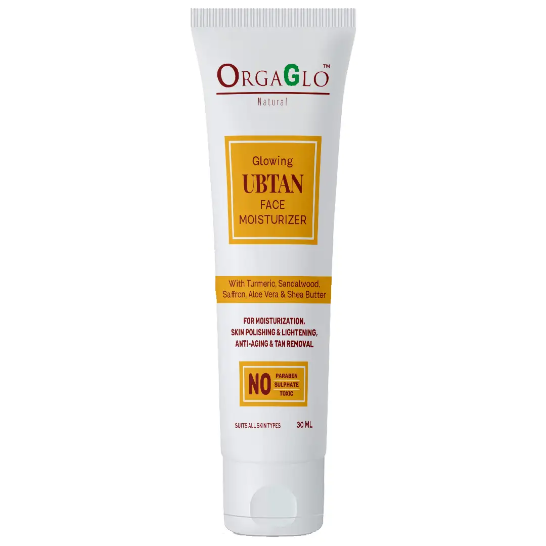 https://www.orgaglo.com/storage/products/Ubtan Face Moisturizer - 30 ml, with power of Turmeric and Sandalwood for Glowing Skin