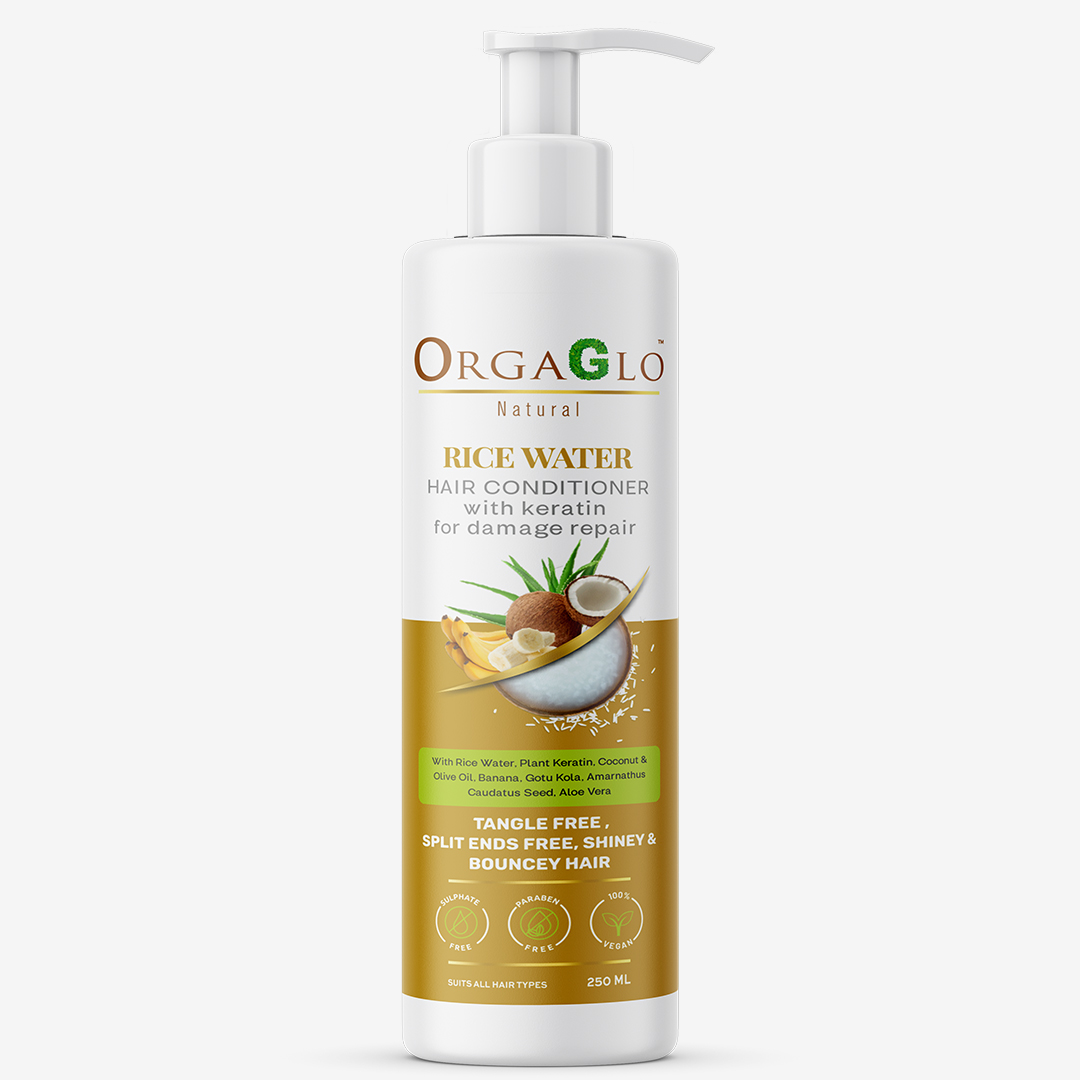 https://www.orgaglo.com/storage/products/Rice Water Hair Conditioner -250 ml, with Keratin for Damaged and Dry Hair